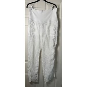 Athleta White Cropped Maternity Pants